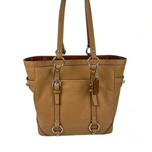 Coach Women’s F11524 Gallery Leather Brown Tote Bag